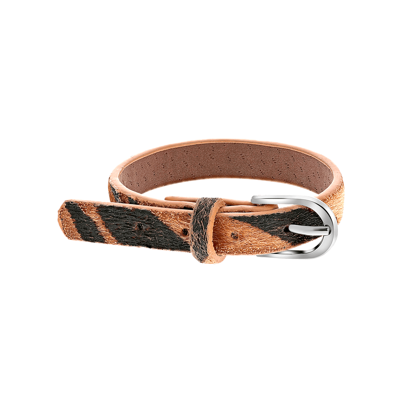 Bijoux armband dierenprint bruin