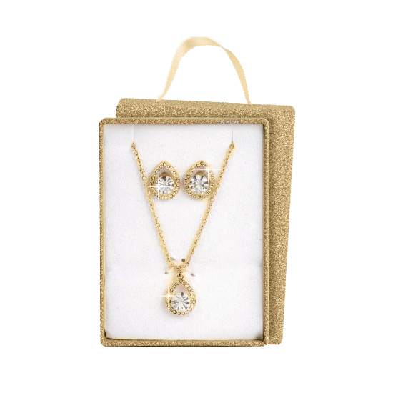 Cadeauset sieraden met plating voor dames