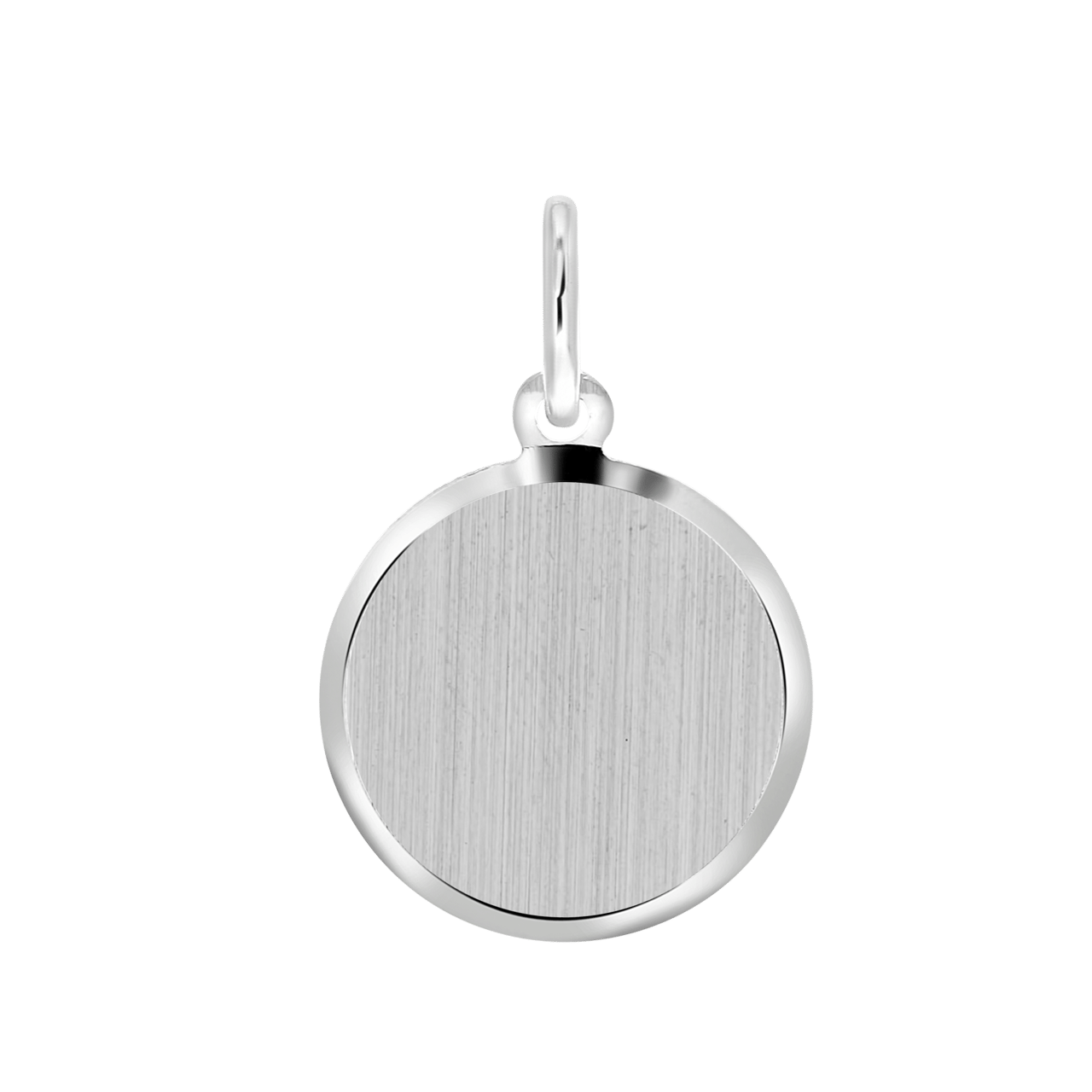 Zilveren hanger rond S