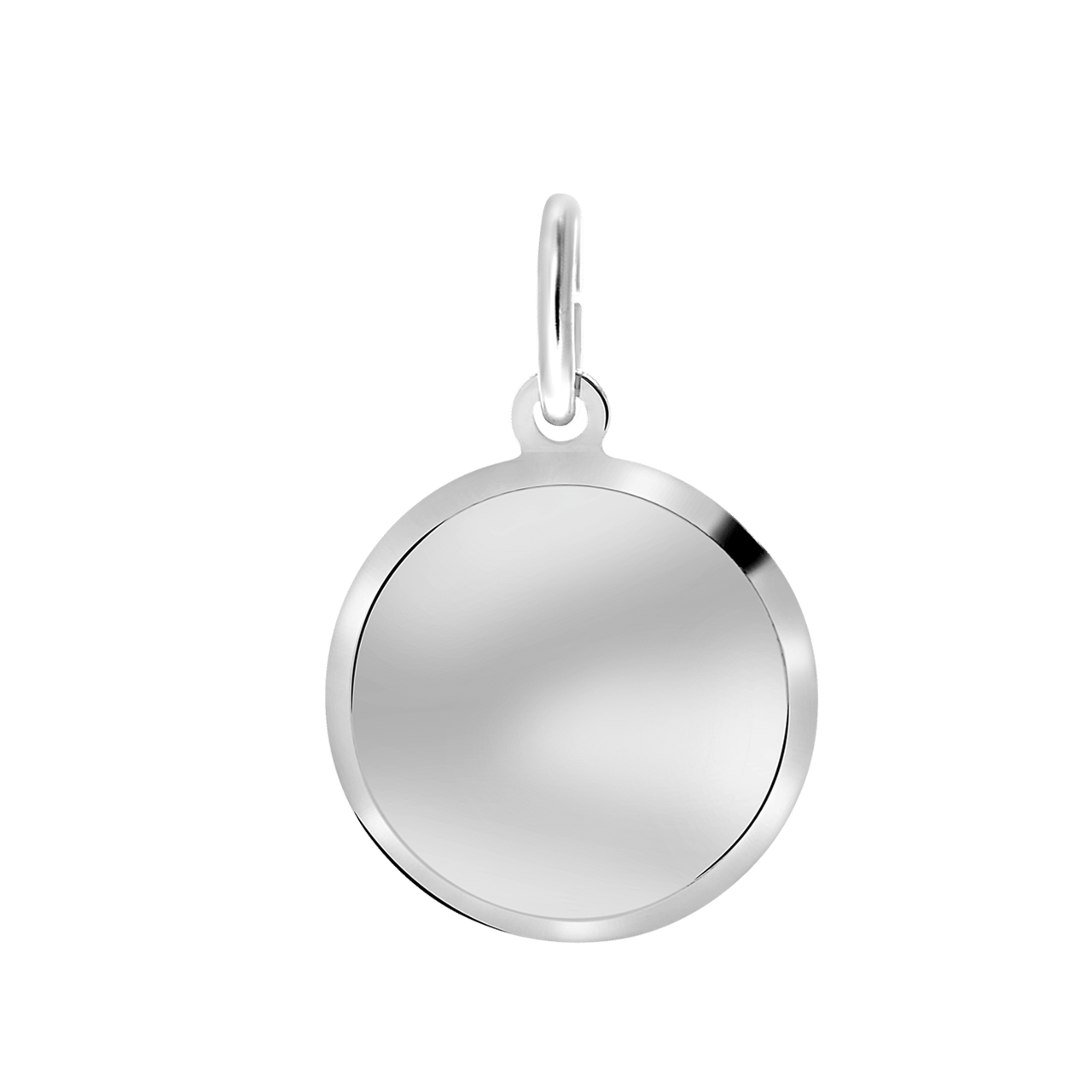 Zilveren hanger rond S