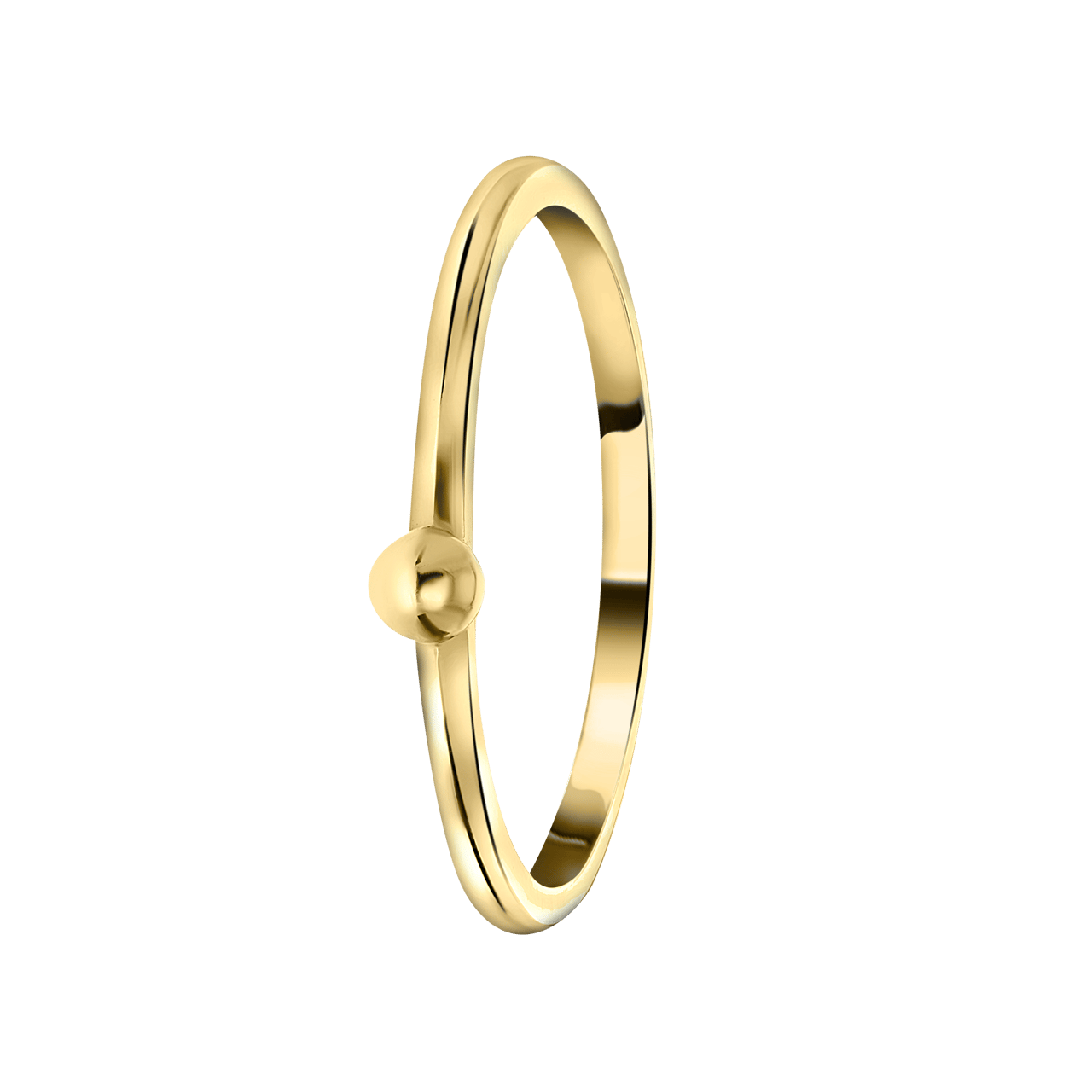 Zilveren goldplated ring voor dames