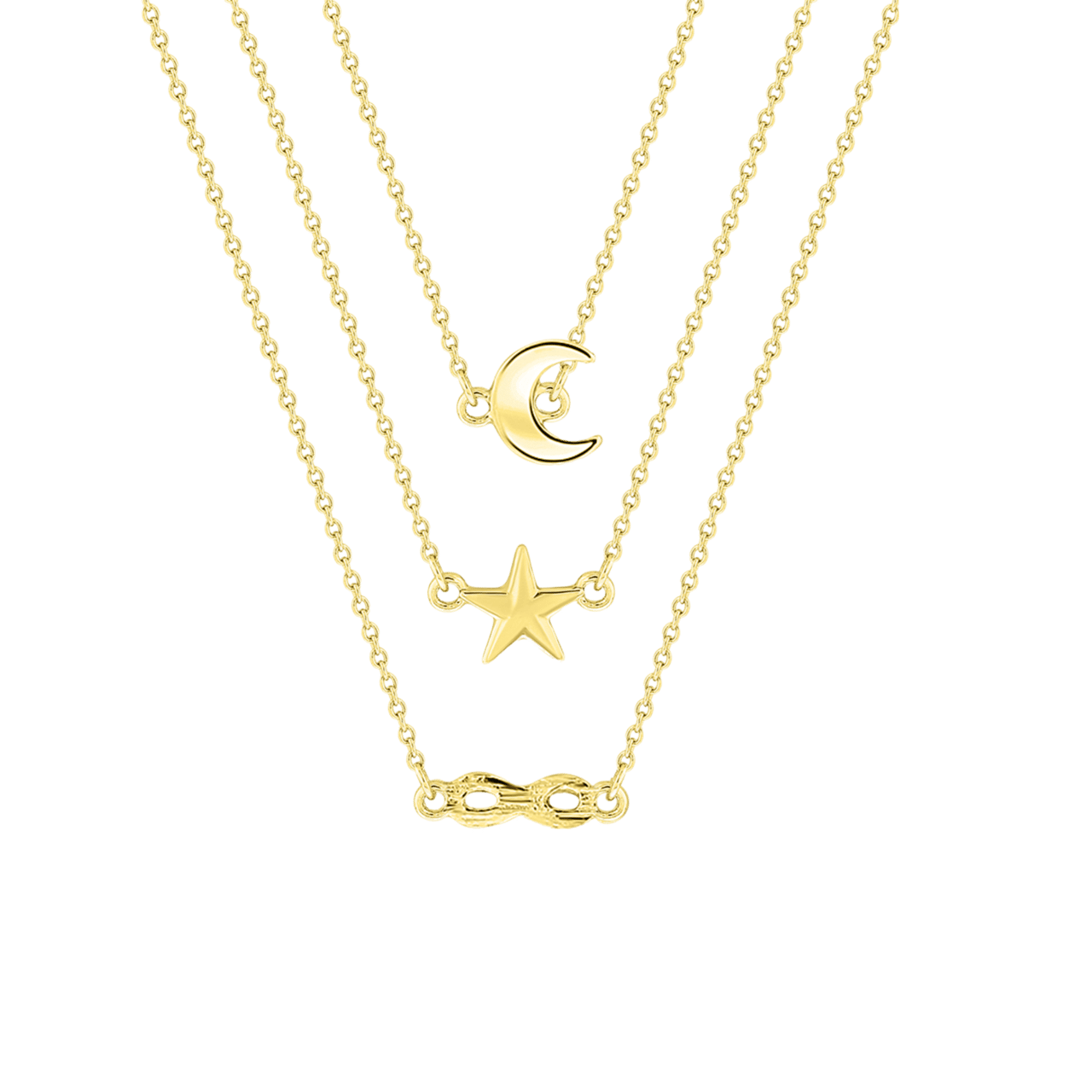 Bijoux goudkleurige ketting met hanger voor dames