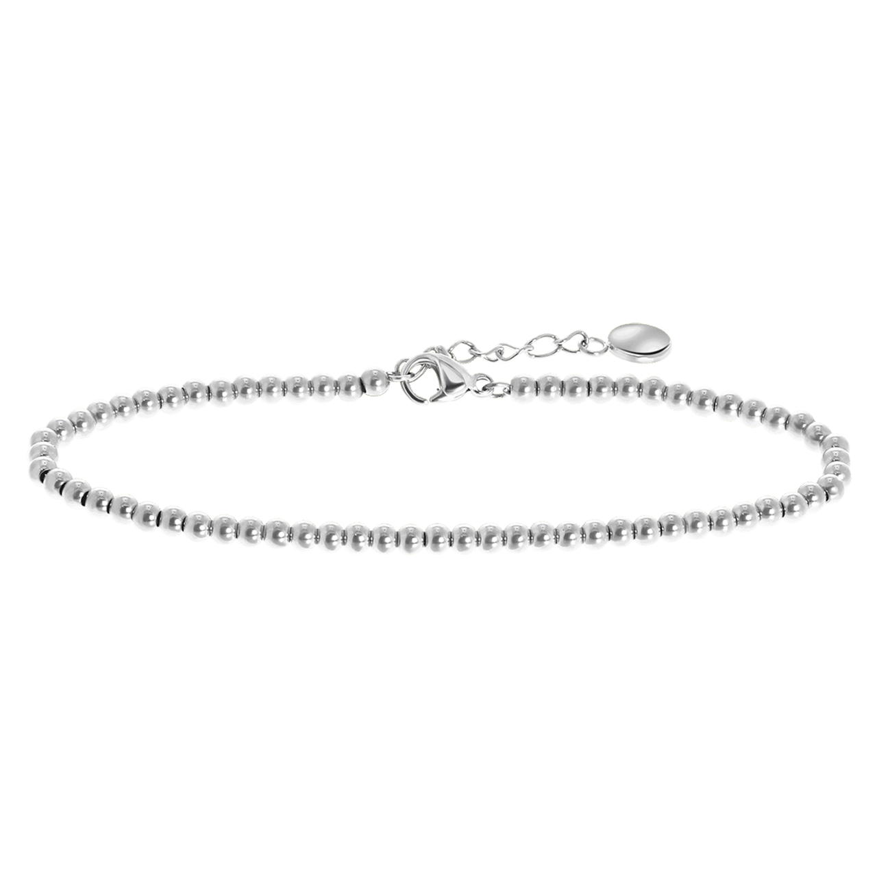 Gerecycleerd stainless steel armband bol