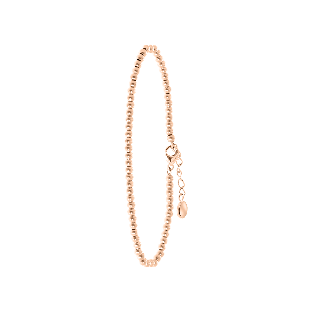 Gerecycled stalen armband rose bol