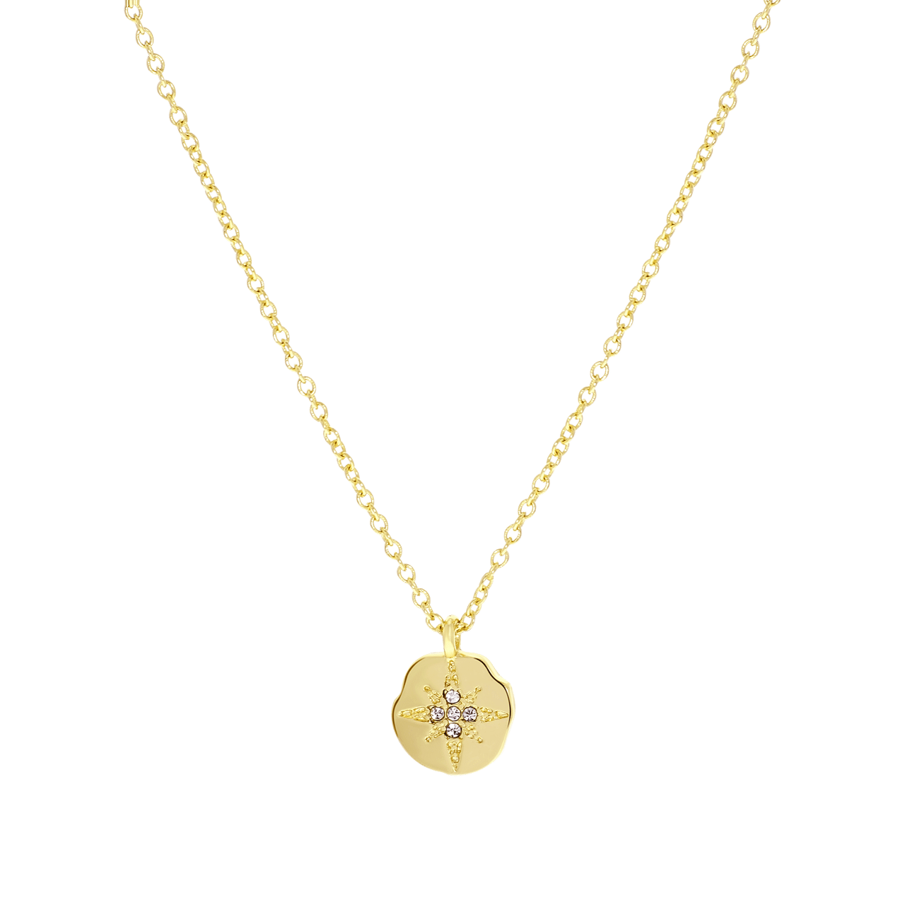 Goudkleurige bijoux ketting met hanger ster