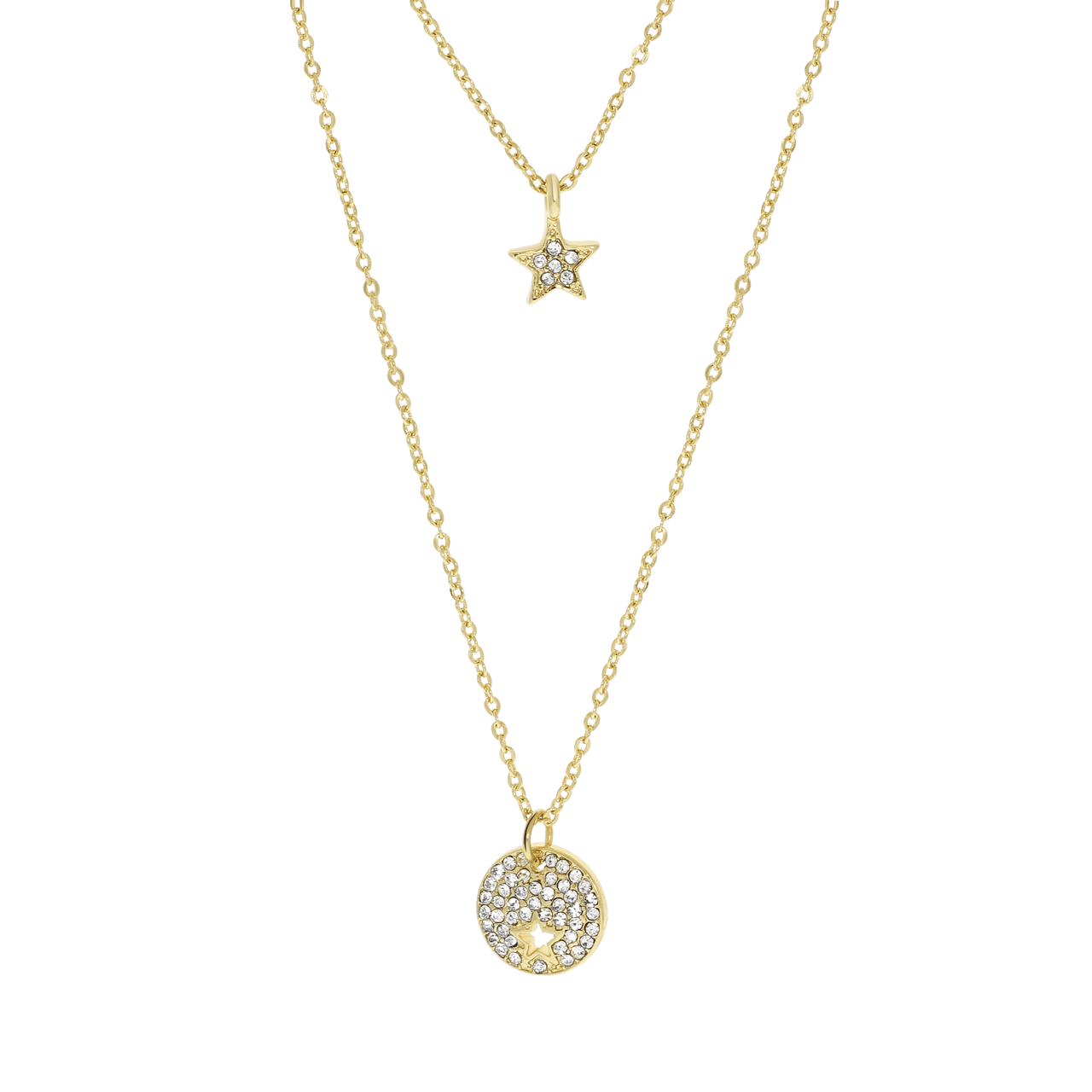 Goudkleurige byoux ketting met ster
