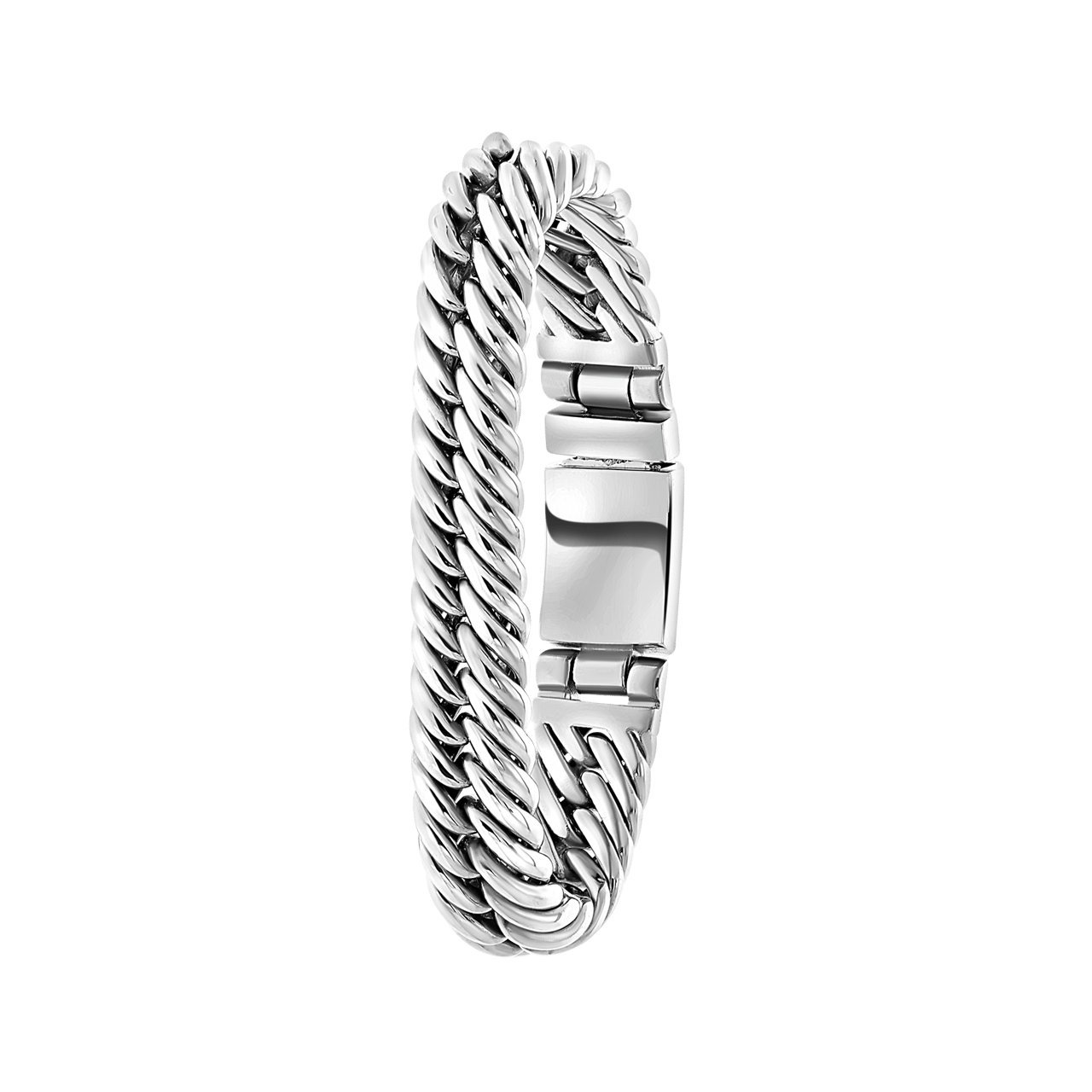 Stalen armband gourmetschakel