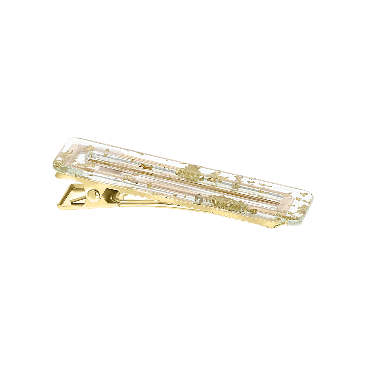 Bijoux goudkleurige haarclip met goudkleurige elementen voor dames