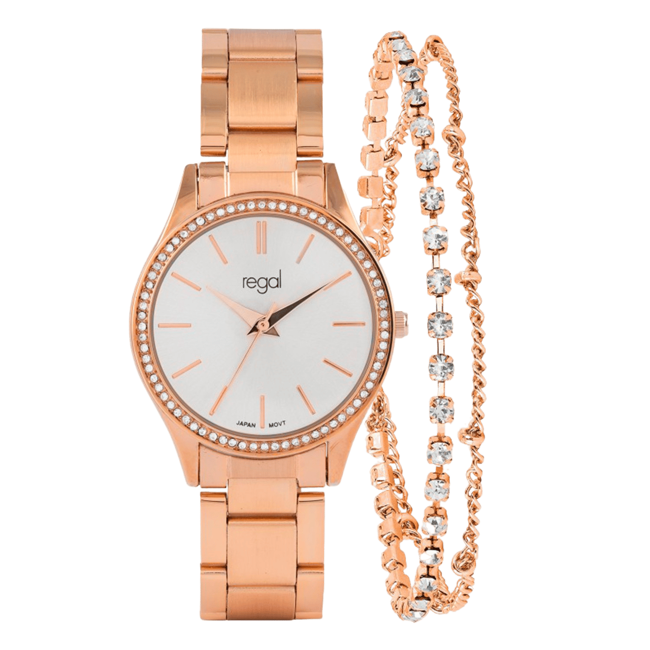 Regal horloge met armband in cadeaudoosje