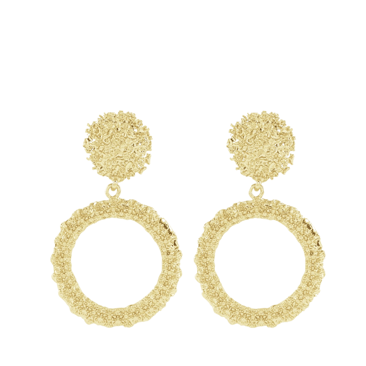 Bijoux goudkleurige oorhangers voor dames