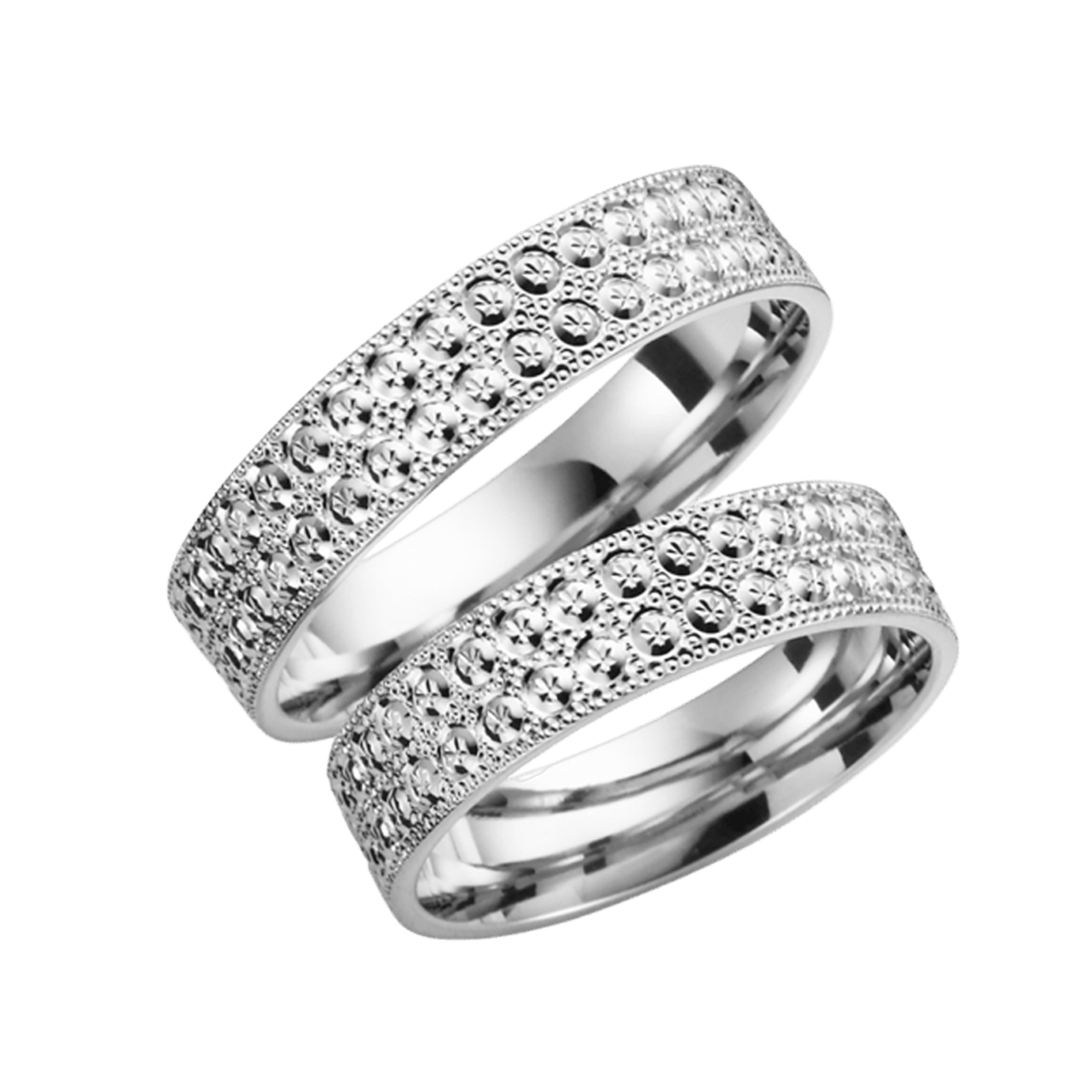 Trauring "Klaproos", 585 Weißgold, Herren H90W
