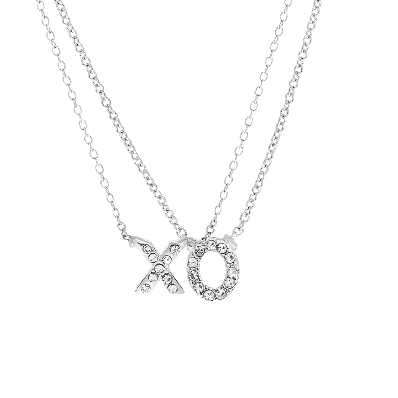 Vriendschapsketting 'xo' zilverkleurig