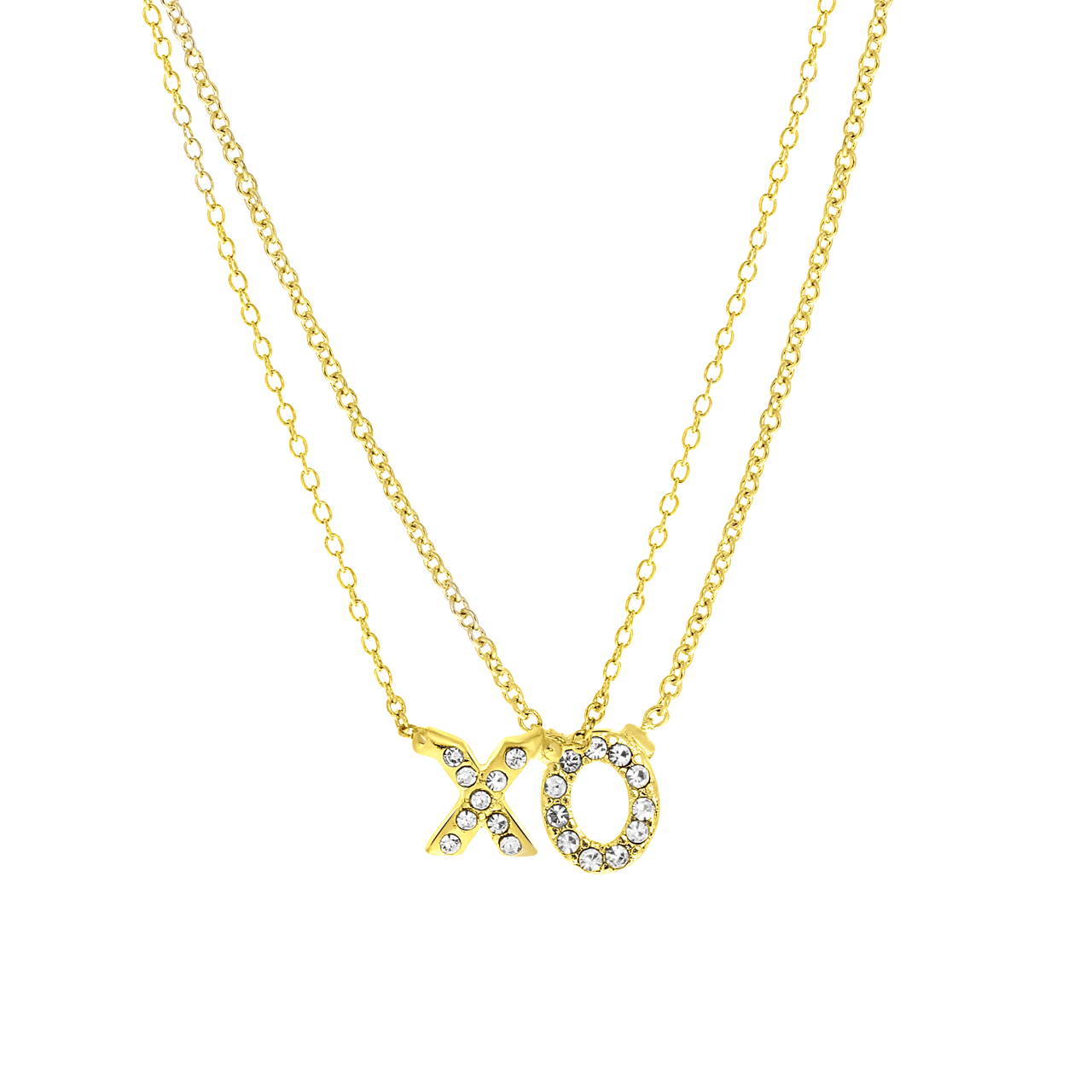 Vriendschapsketting 'xo' goudkleurig