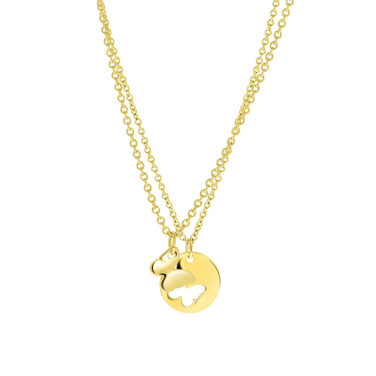 Bijoux goudkleurige ketting met hanger voor Dames