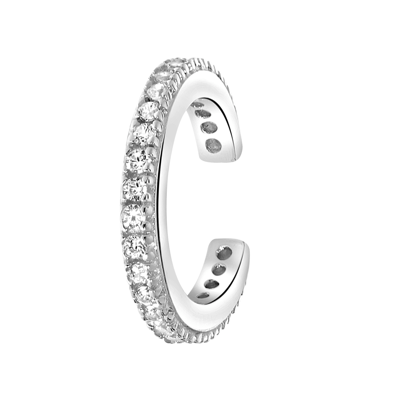 Ohrklemme, 925 Silber, Zirkonia