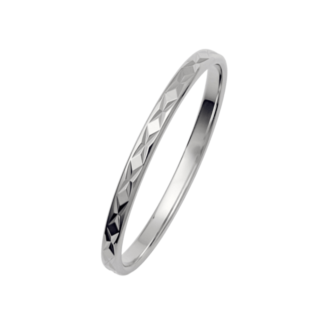 Trauring für Damen, 585 Weißgold, Balance, H235