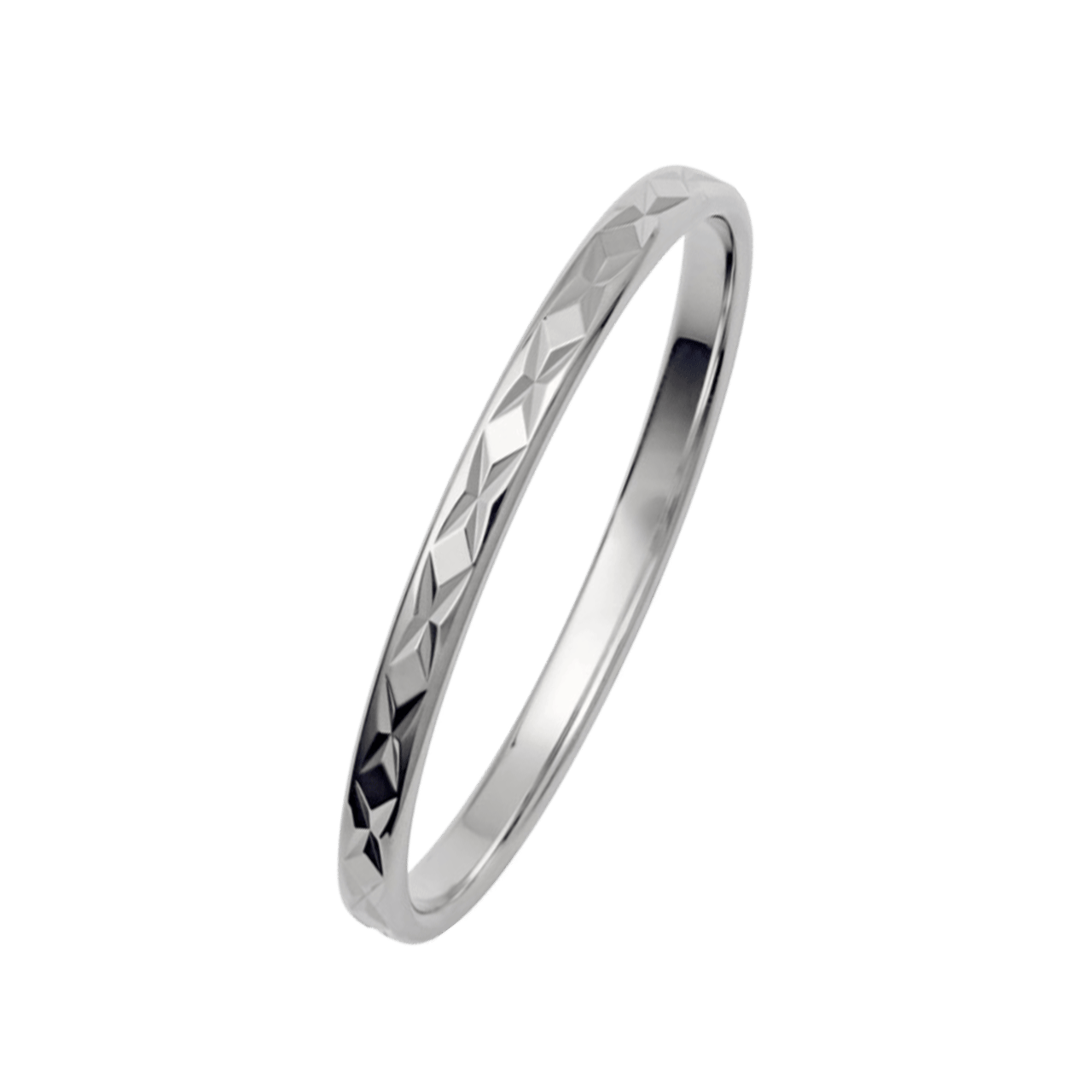 9 karaat witte trouwring Balance dames H235