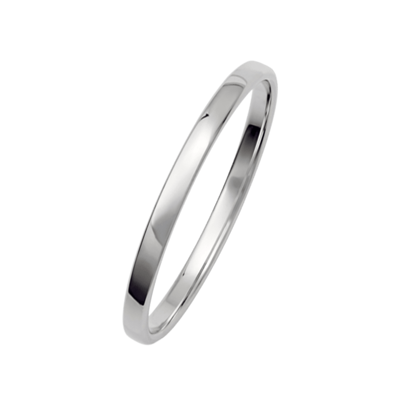 Trauring für Damen, 375 Weißgold, Gentle, H239