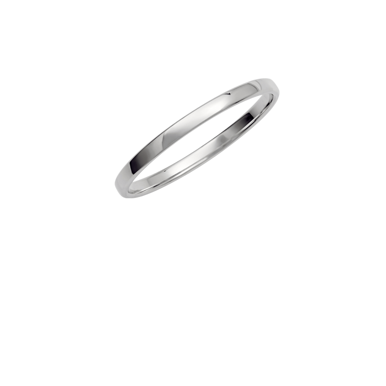 Trauring für Herren, 585 Weißgold, Gentle, H239