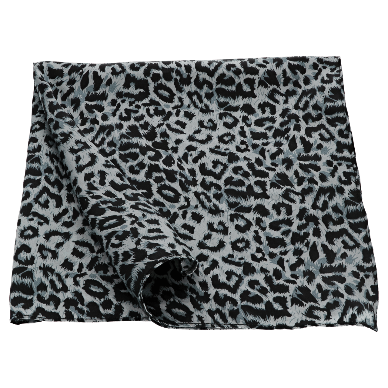 Sjaaltje met luipaardprint grijs