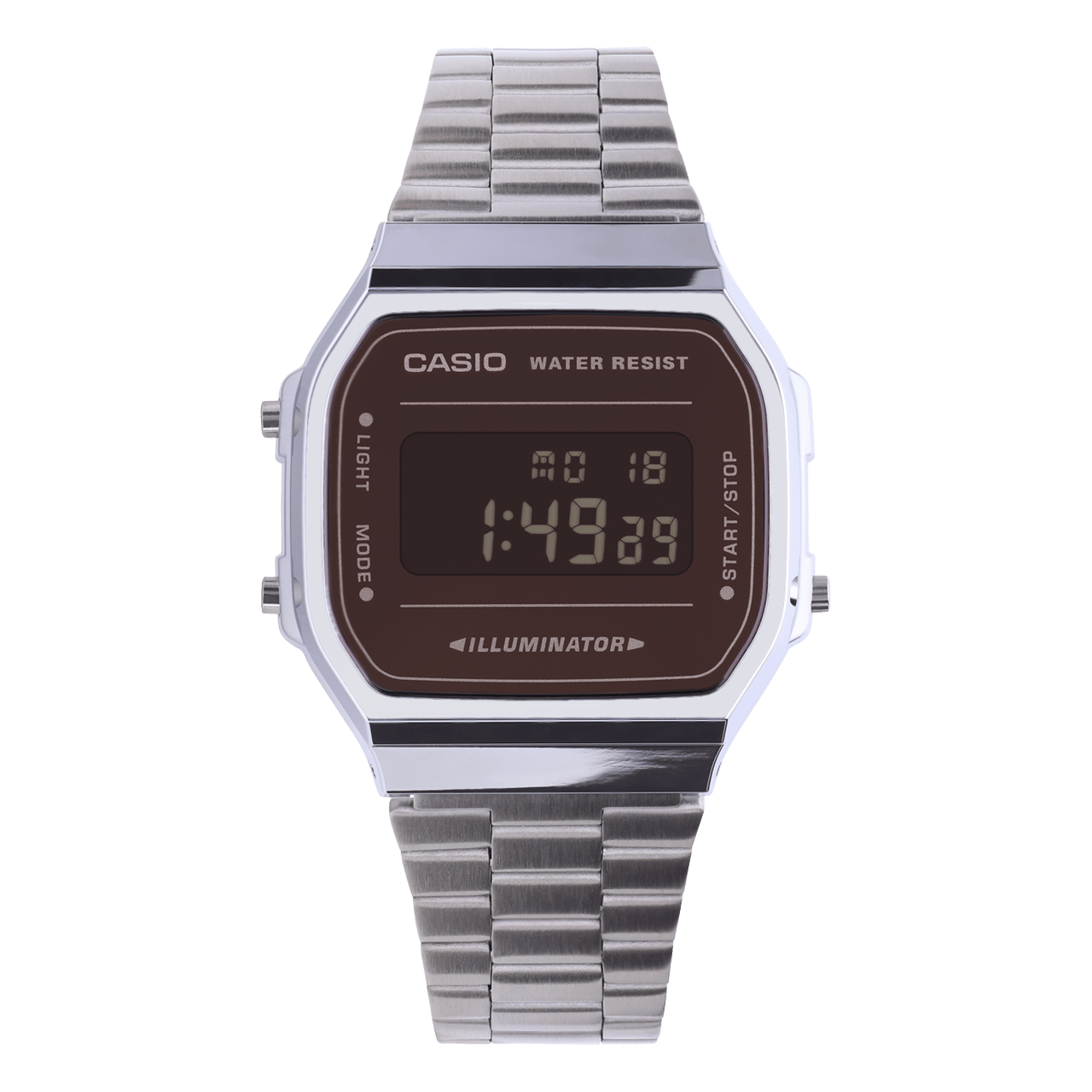 Casio Retro Digitaal Horloge Zilverkleurig A168WEM-1EF