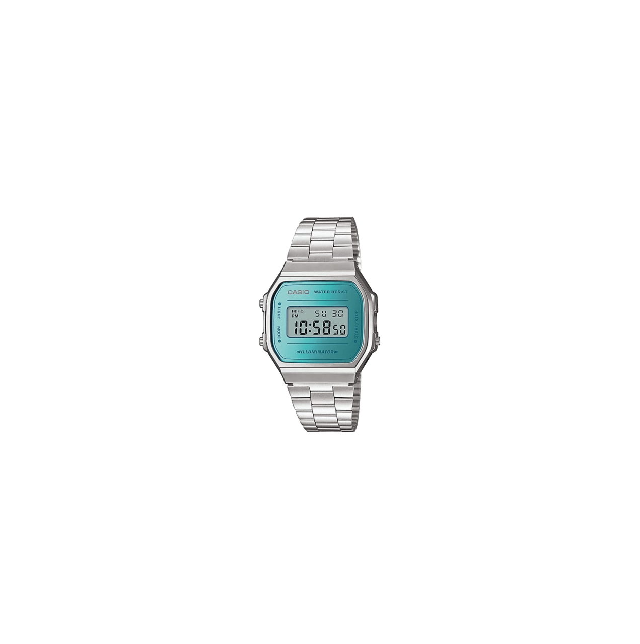 Casio Retro Digitaal Horloge Zilverkleurig A168WEM-2EF