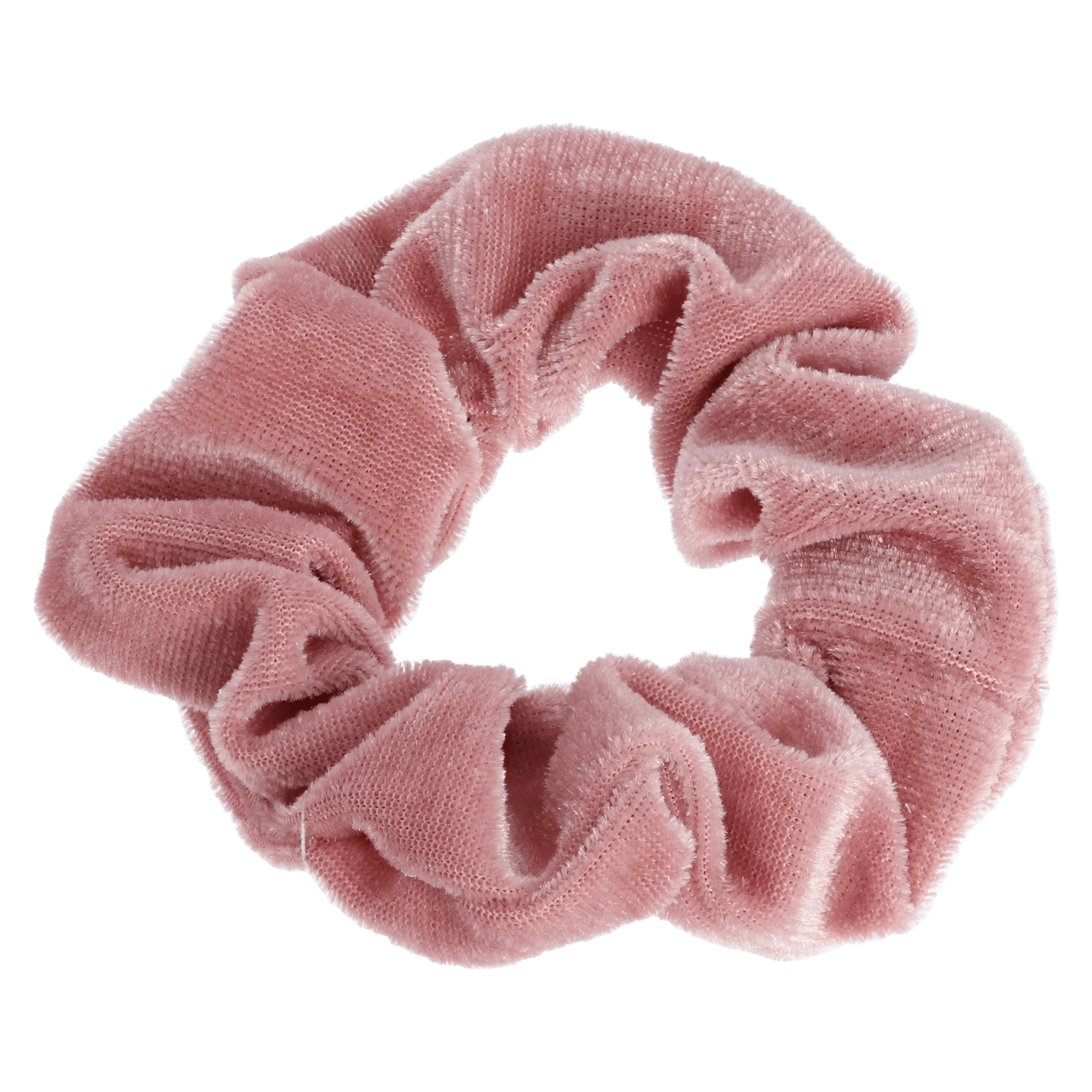 Lichtroze velvet scrunchie