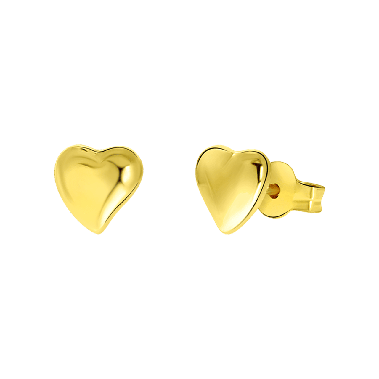 Ohrringe, 585 Gelbgold, Herz