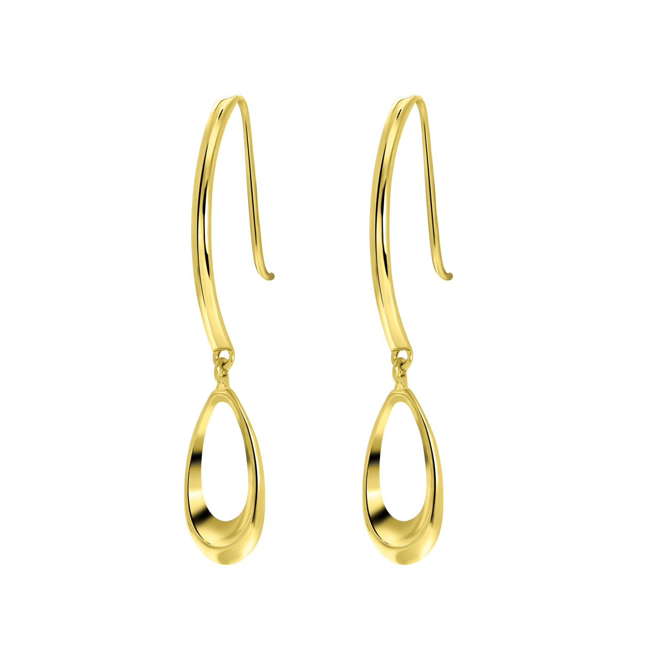 14 karaat geelgouden oorhangers voor dames