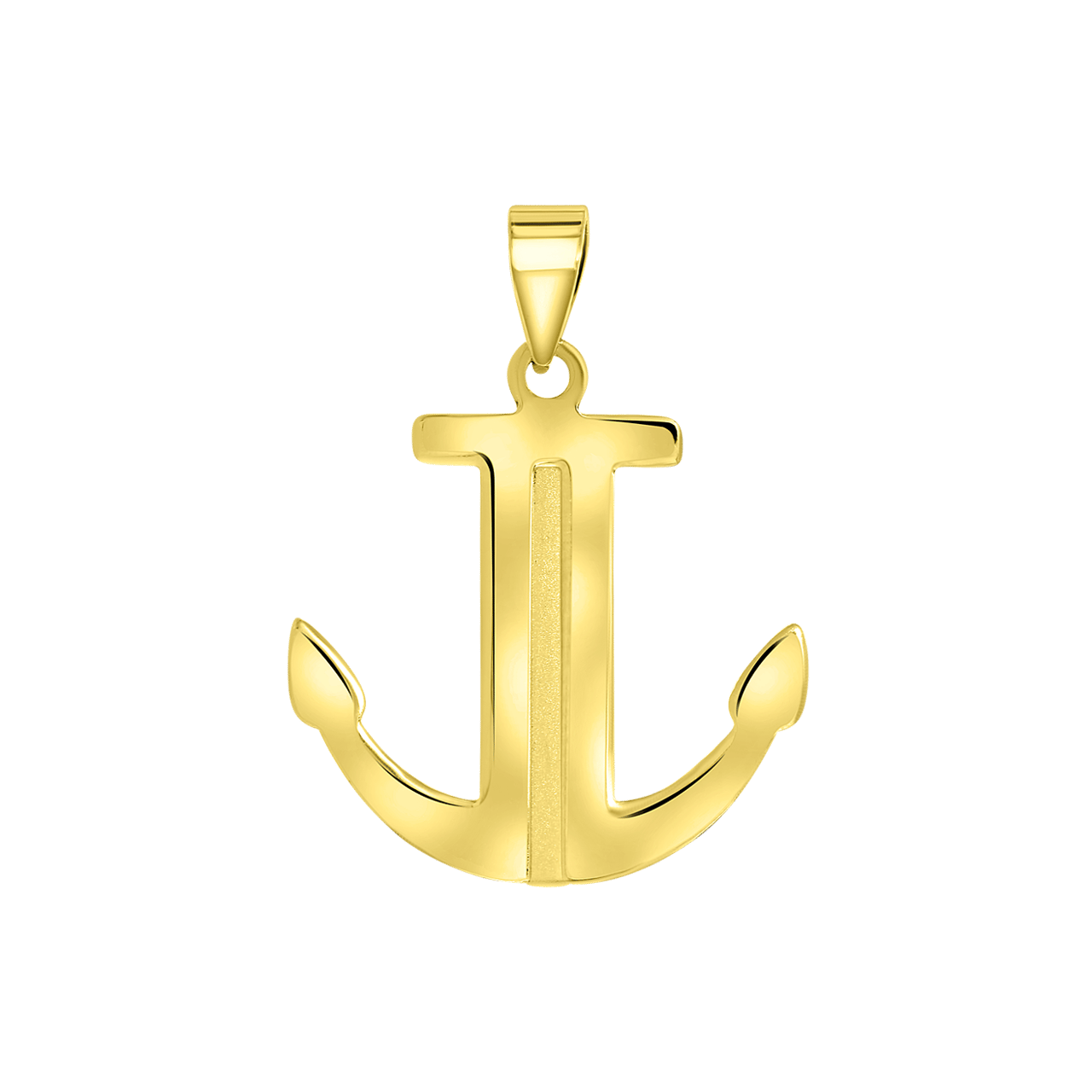 Anhänger, 585 Gelbgold, Anker