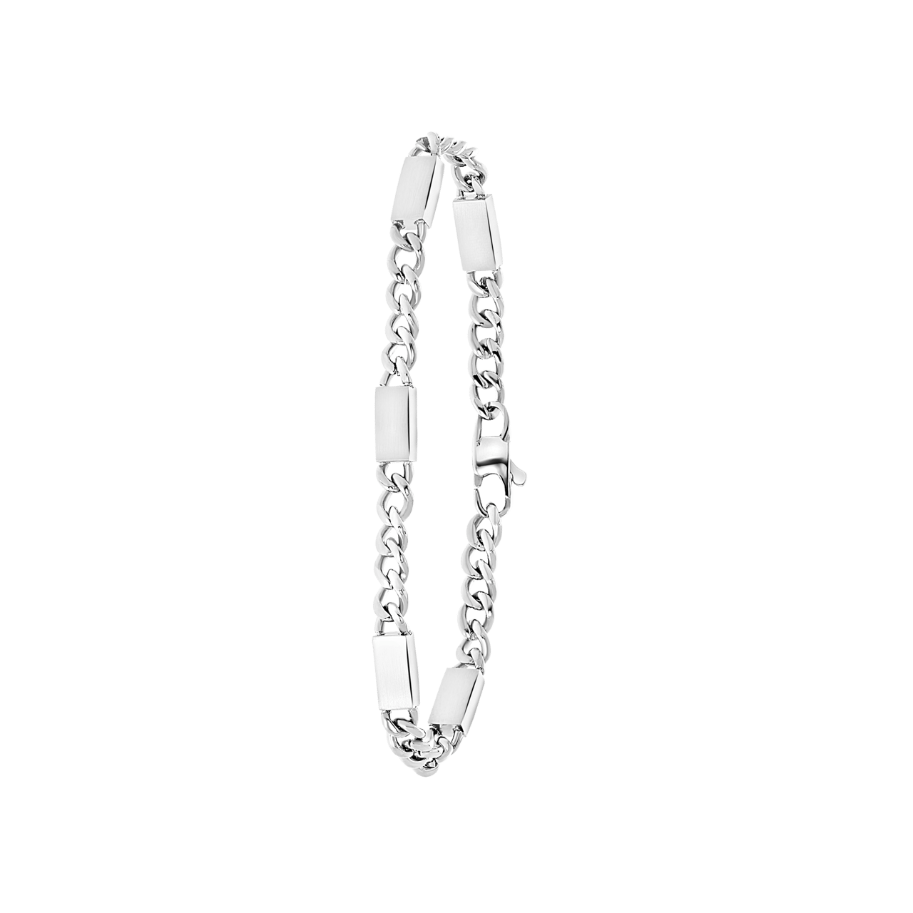 Jungenarmband, Edelstahl, Panzerkette