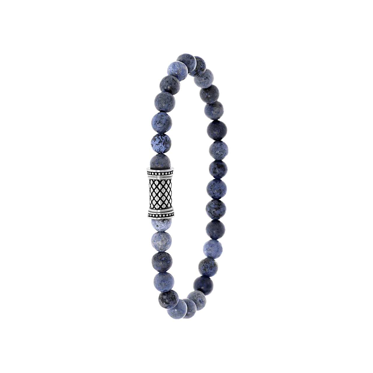 Jungenarmband, Edelstahl mit Edelstein, Dumortierit