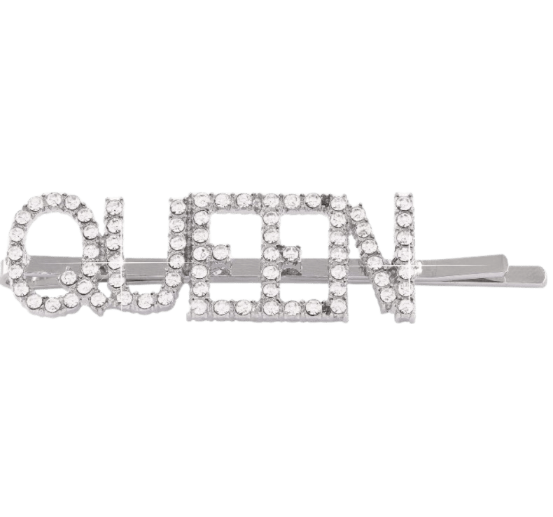 Haarschuifje met tekst Queen