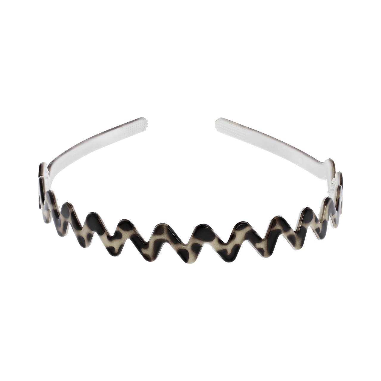 Wave diadeem met grijze luipaardprint