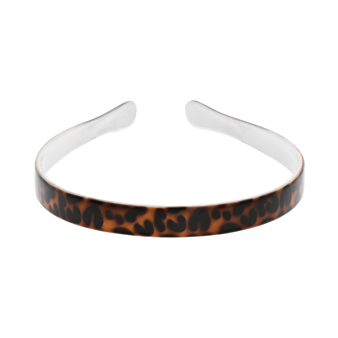 Kunststof haaraccessoire met grijze luipaardprint voor dames