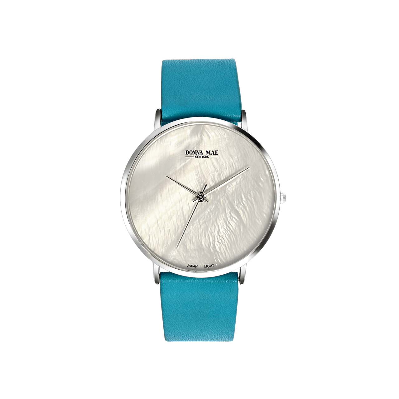 Donna Mae horloge met blauwe leren band