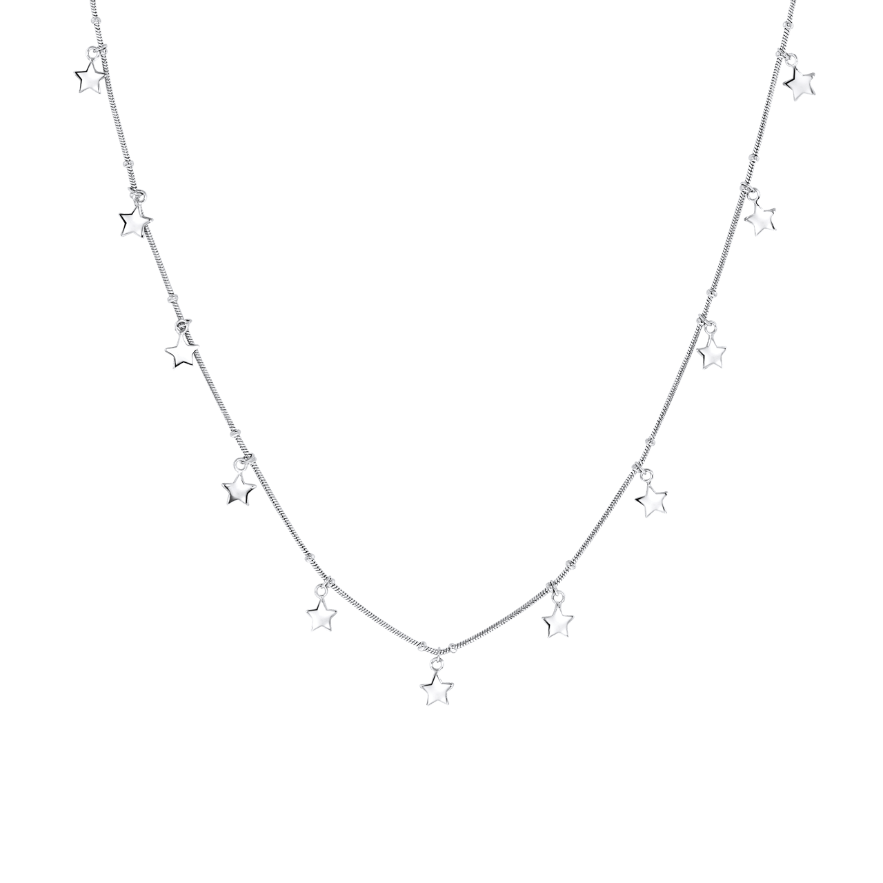 Halskette, 925 Silber, Sterne der Galaxis