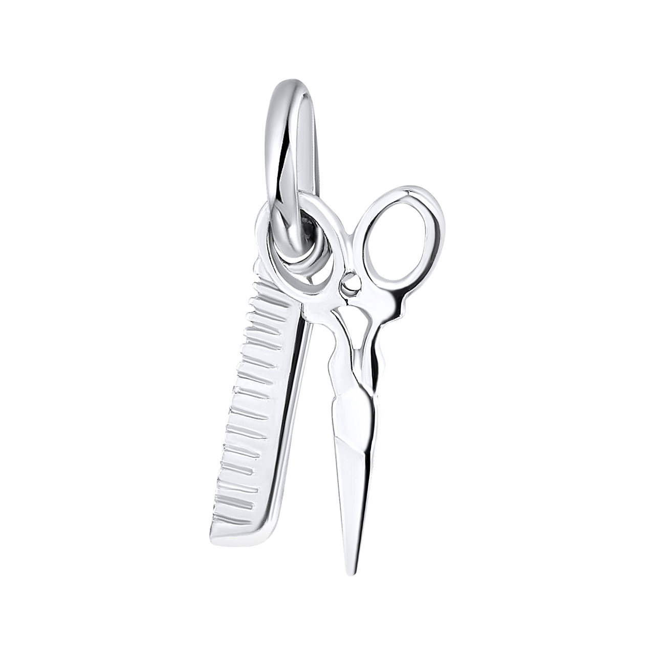 Anhänger, 925 Silber, Kamm & Schere