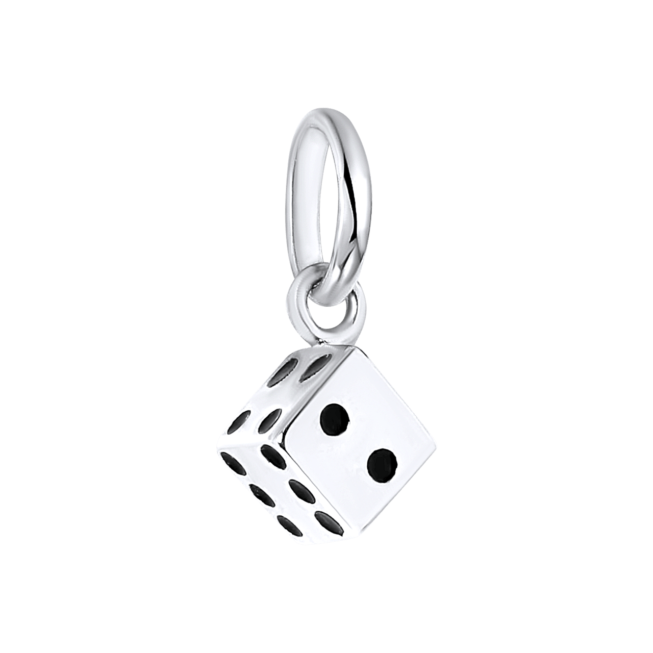 Anhänger, 925 Silber, Würfel