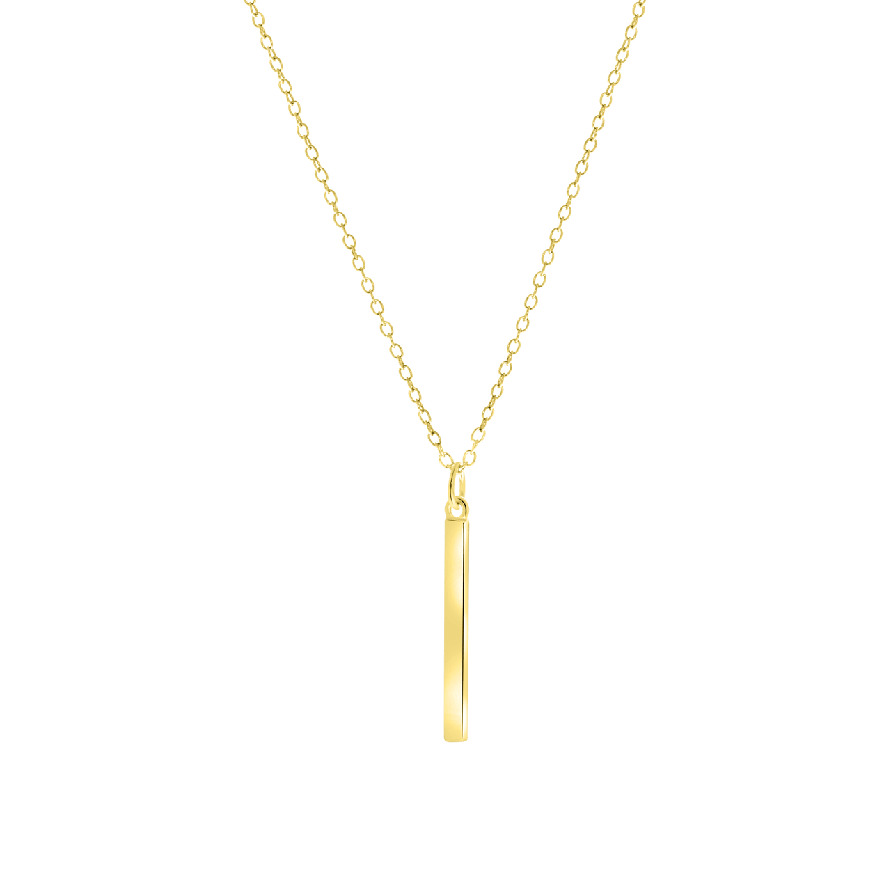Zilveren goldplated ketting met hanger alfabet voor dames