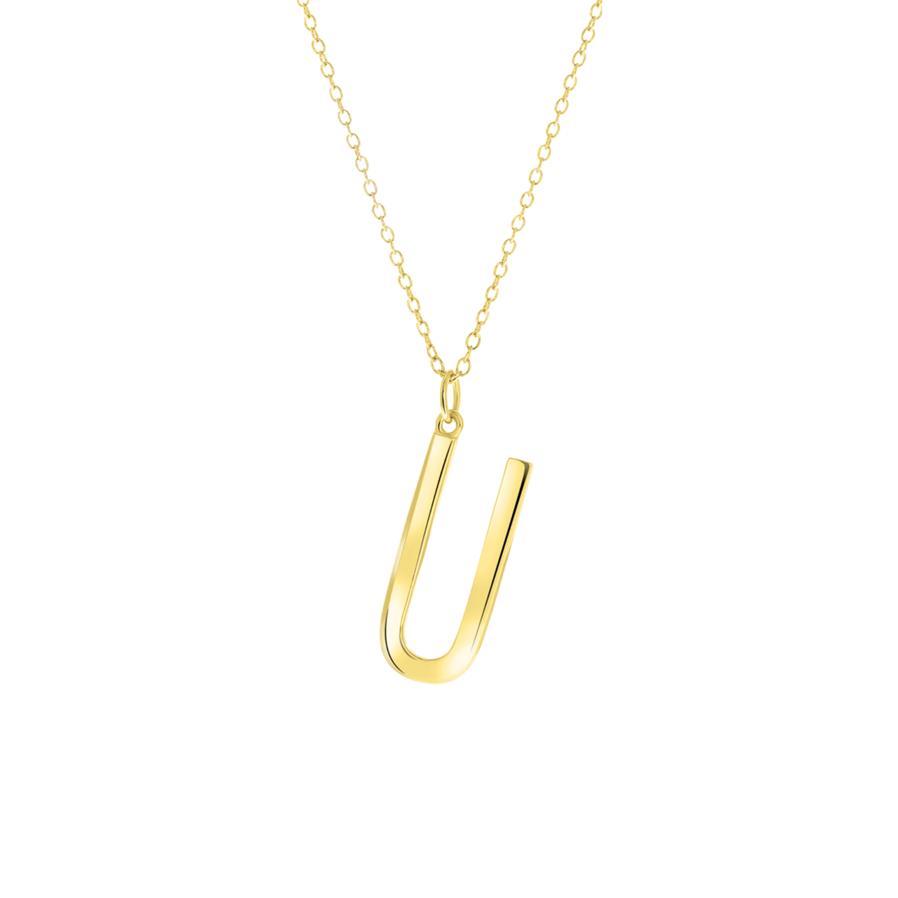 Zilveren ketting&hanger goldplated alfabet