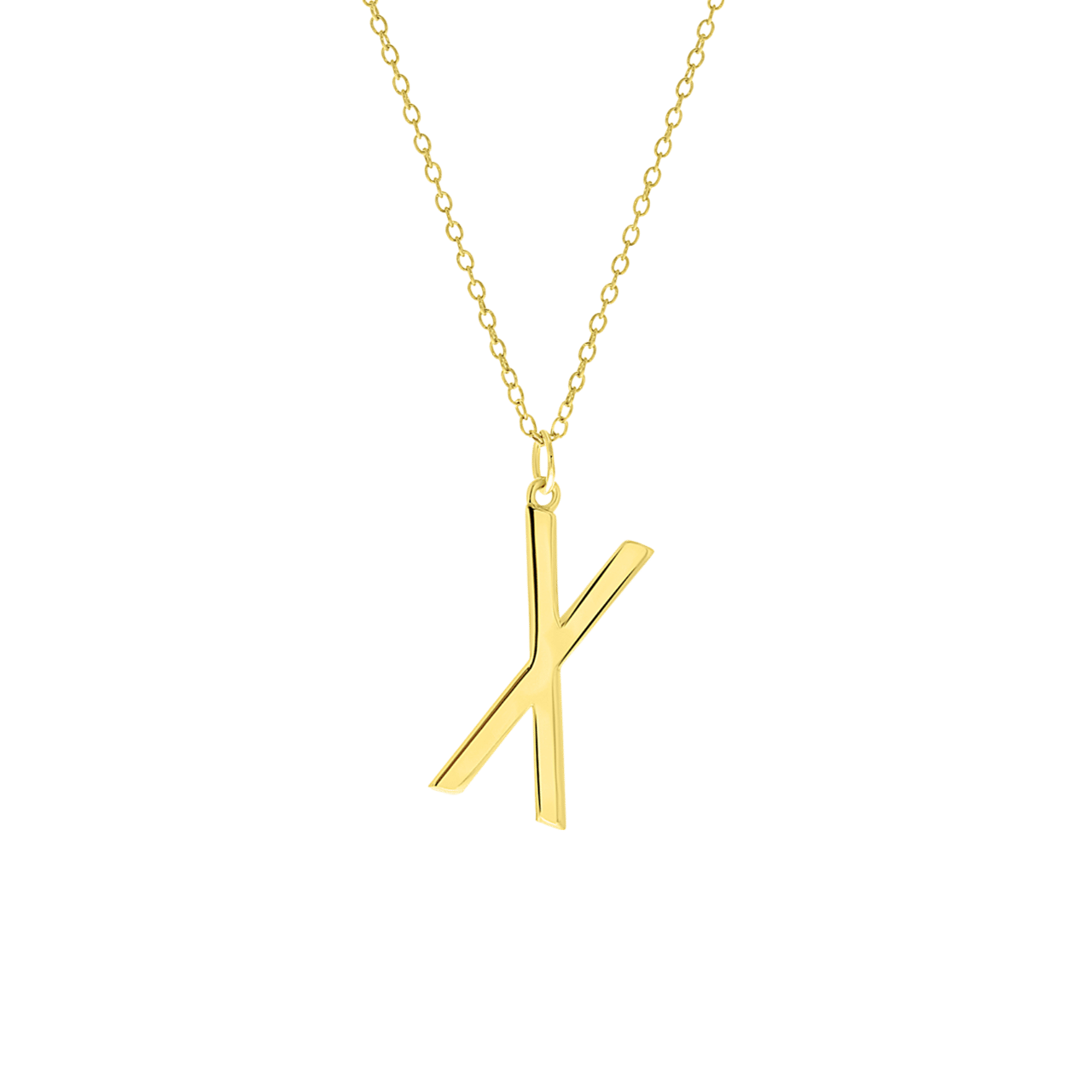 Zilveren goldplated ketting met hanger voor dames