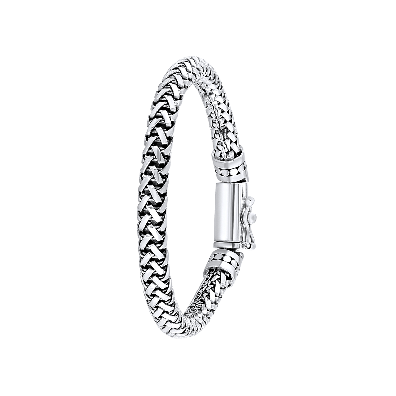 Zilveren armband vossenstaart schakel