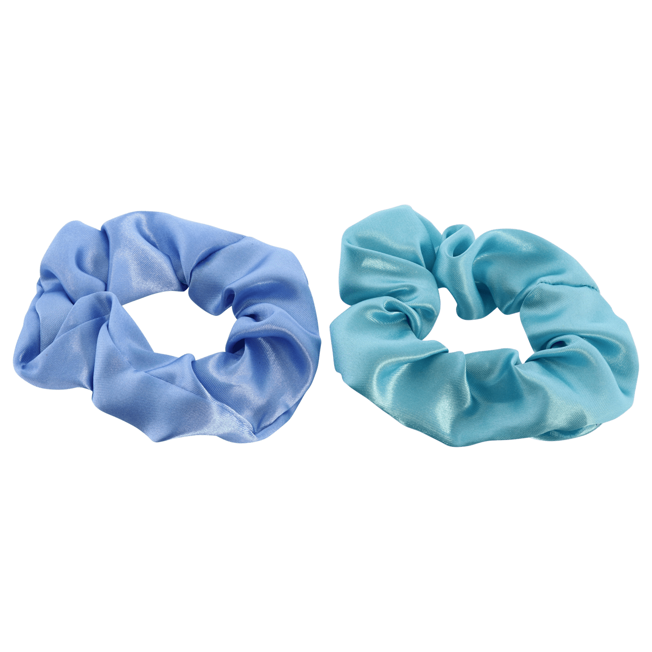 Set van 2 oranje satijnlook scrunchies