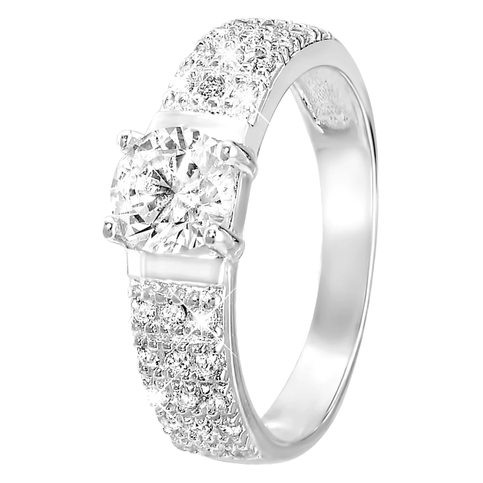 Ring, 925 Silber, mit Zirkonia