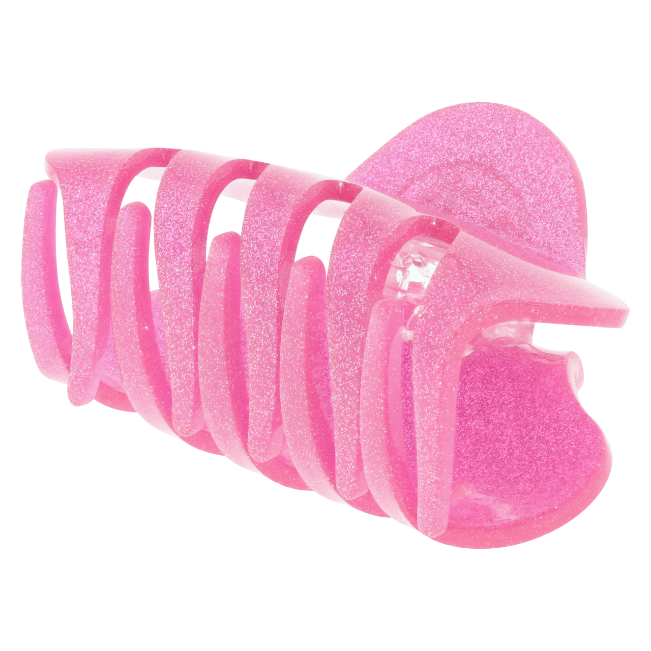 Rosafarbene Haarklammer mit Glitter