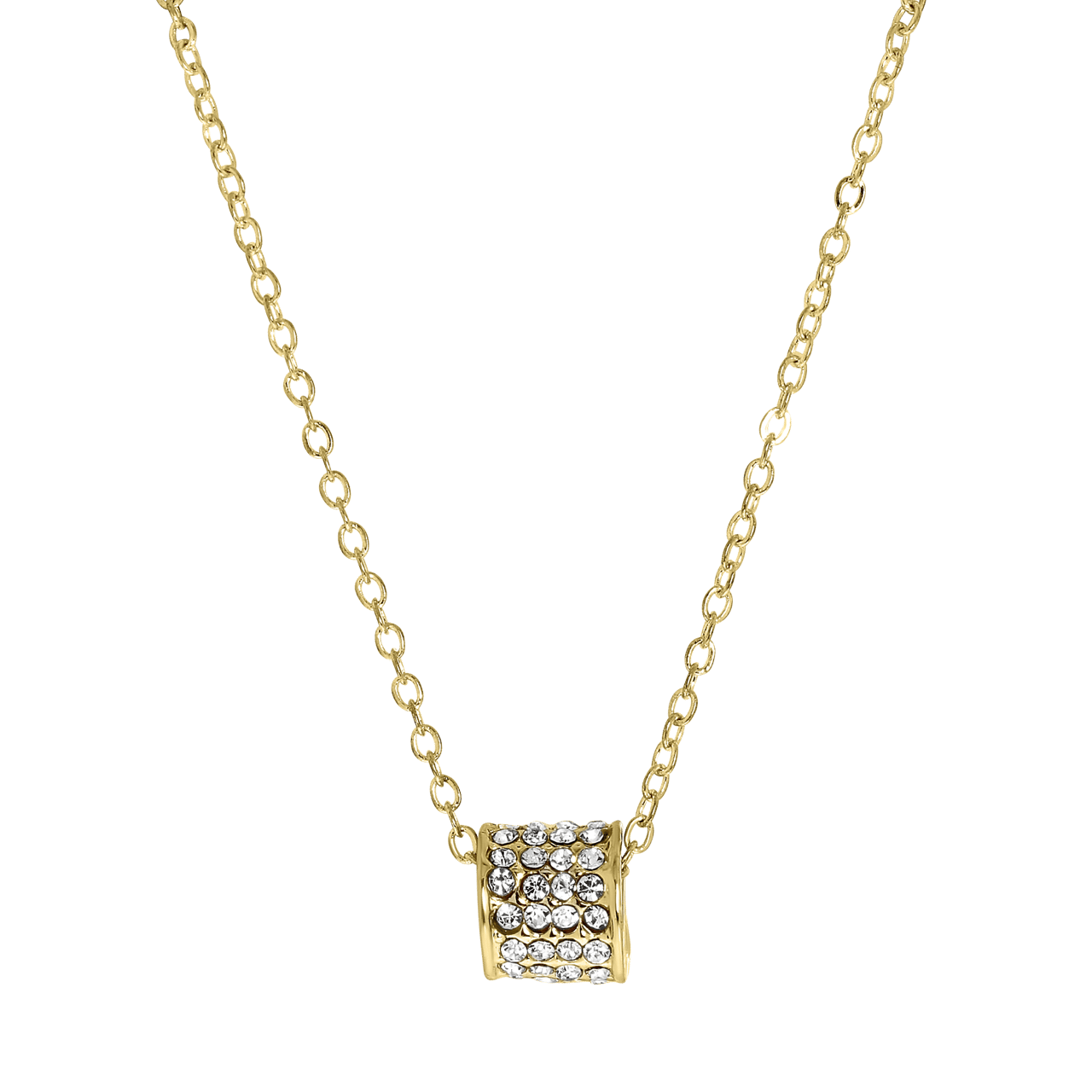 Goudkleurige bijoux ketting in een Kerstbal
