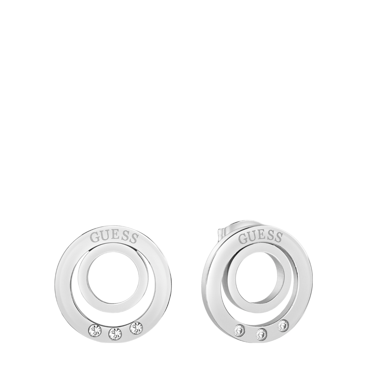 Guess stalen oorbellen ETERNAL CIRCLES