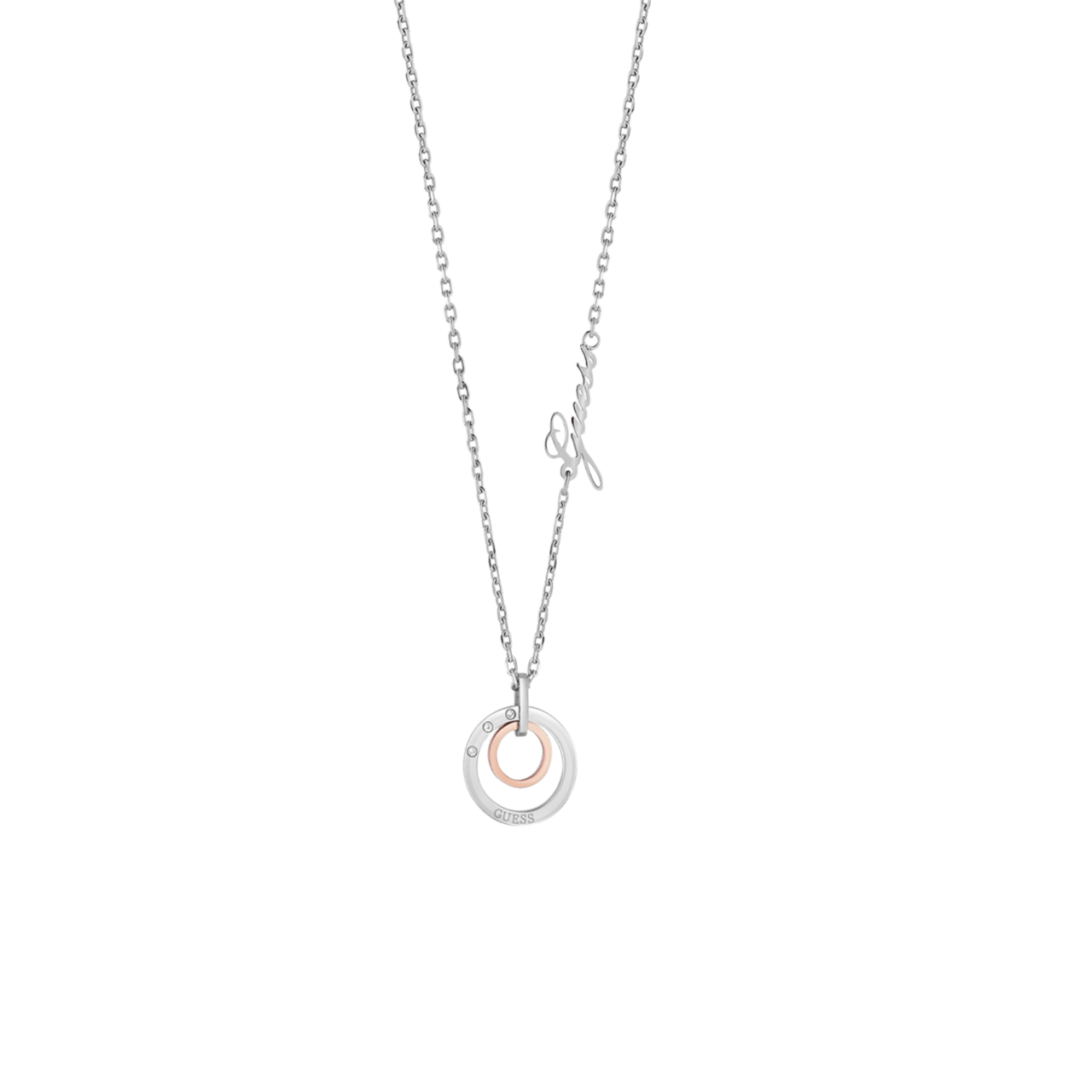 Guess stalen bicolor ketting ETERNAL CIRCLES
