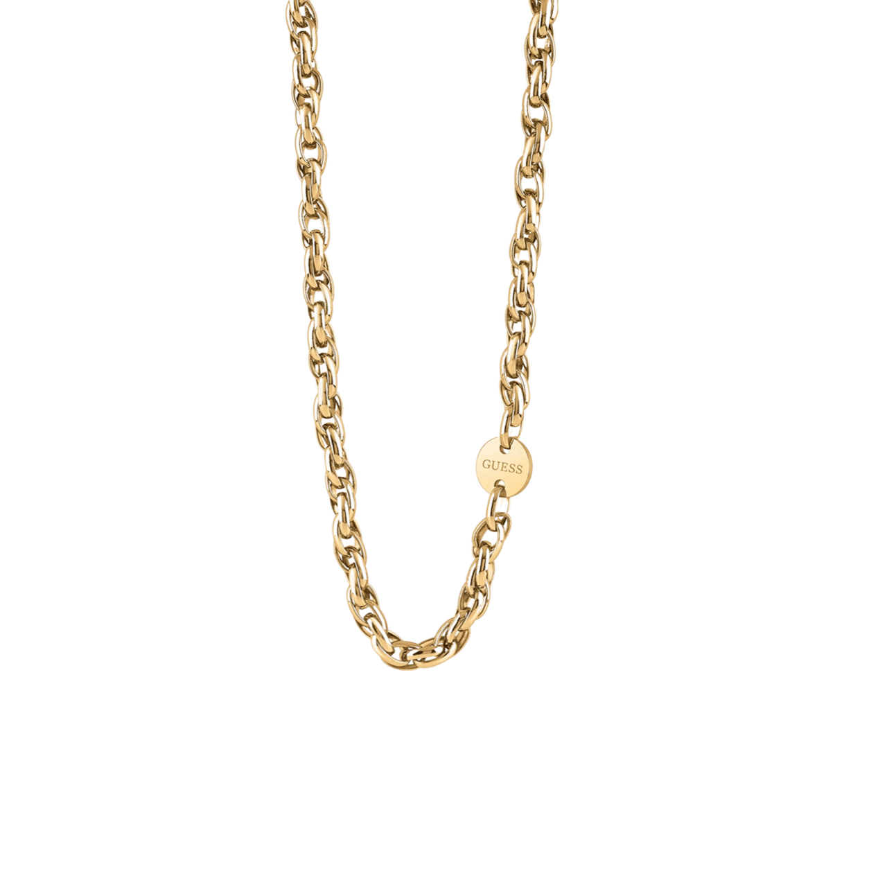 Guess stalen goldplated ketting CHAIN REACTION